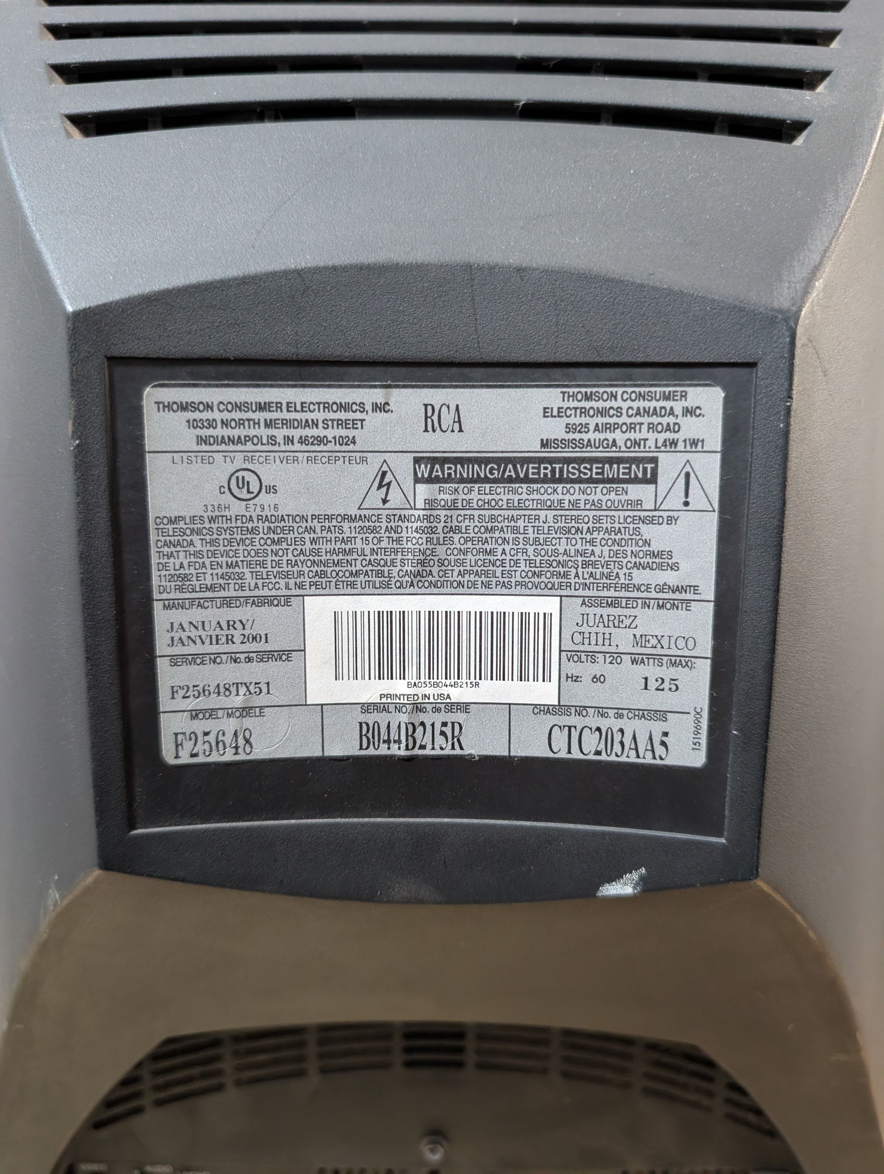 RCA F25648