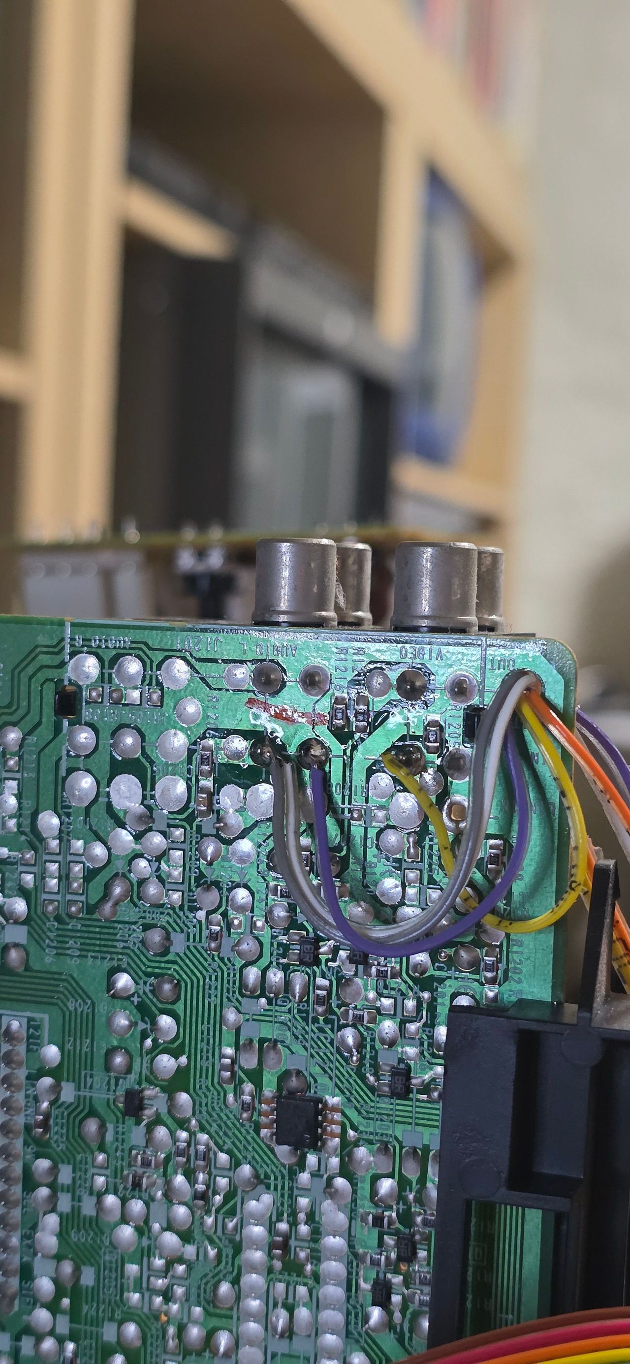 KV-G14P1 - Sync, audio and ground. Purple wire is grounded as we are not using an active board like 1.5C.
