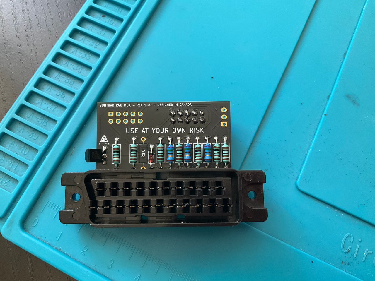 KV-27S42 - Transistor is in the wrong side, but otherwise this mux board setup looks good.
