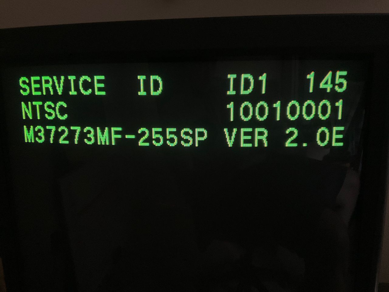 KV-27S42 - This value had to be changed from 145 to 23 to disable IC010