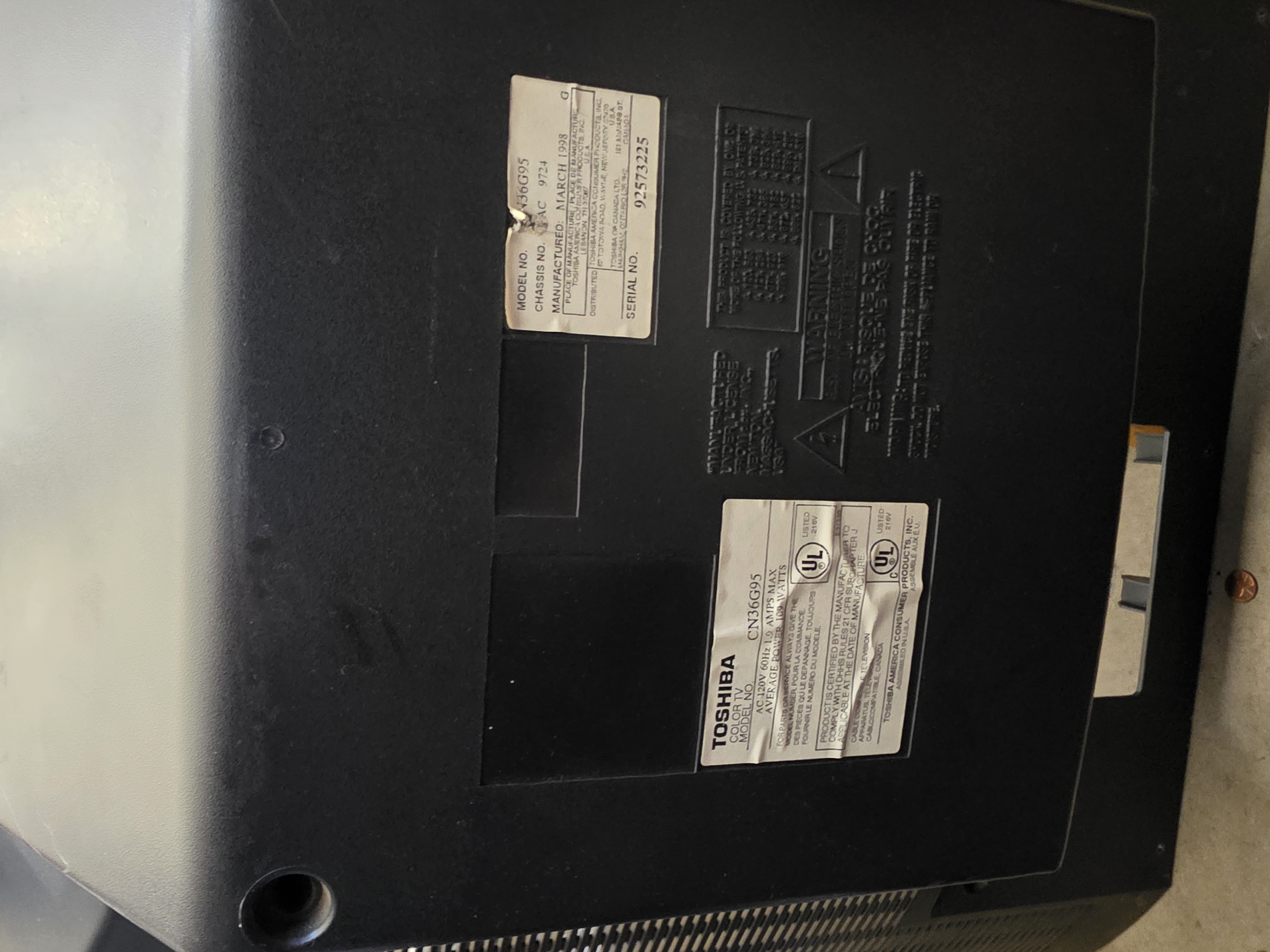 Toshiba CN36G95