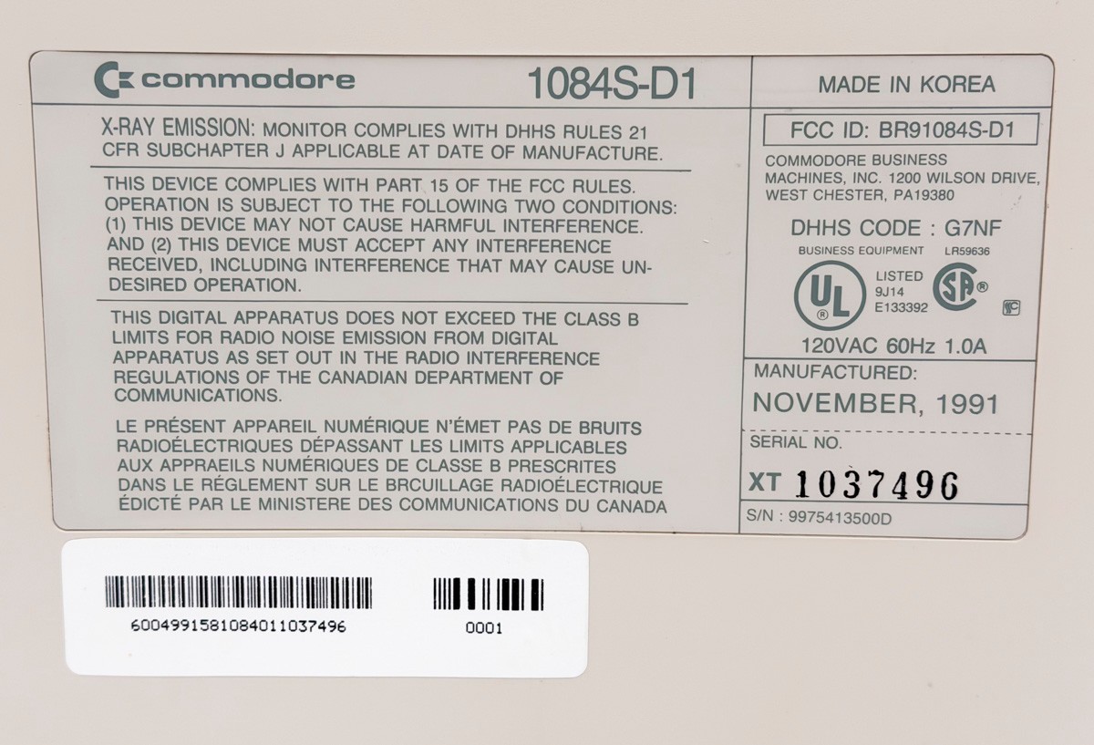 Commodore 1084S-D1