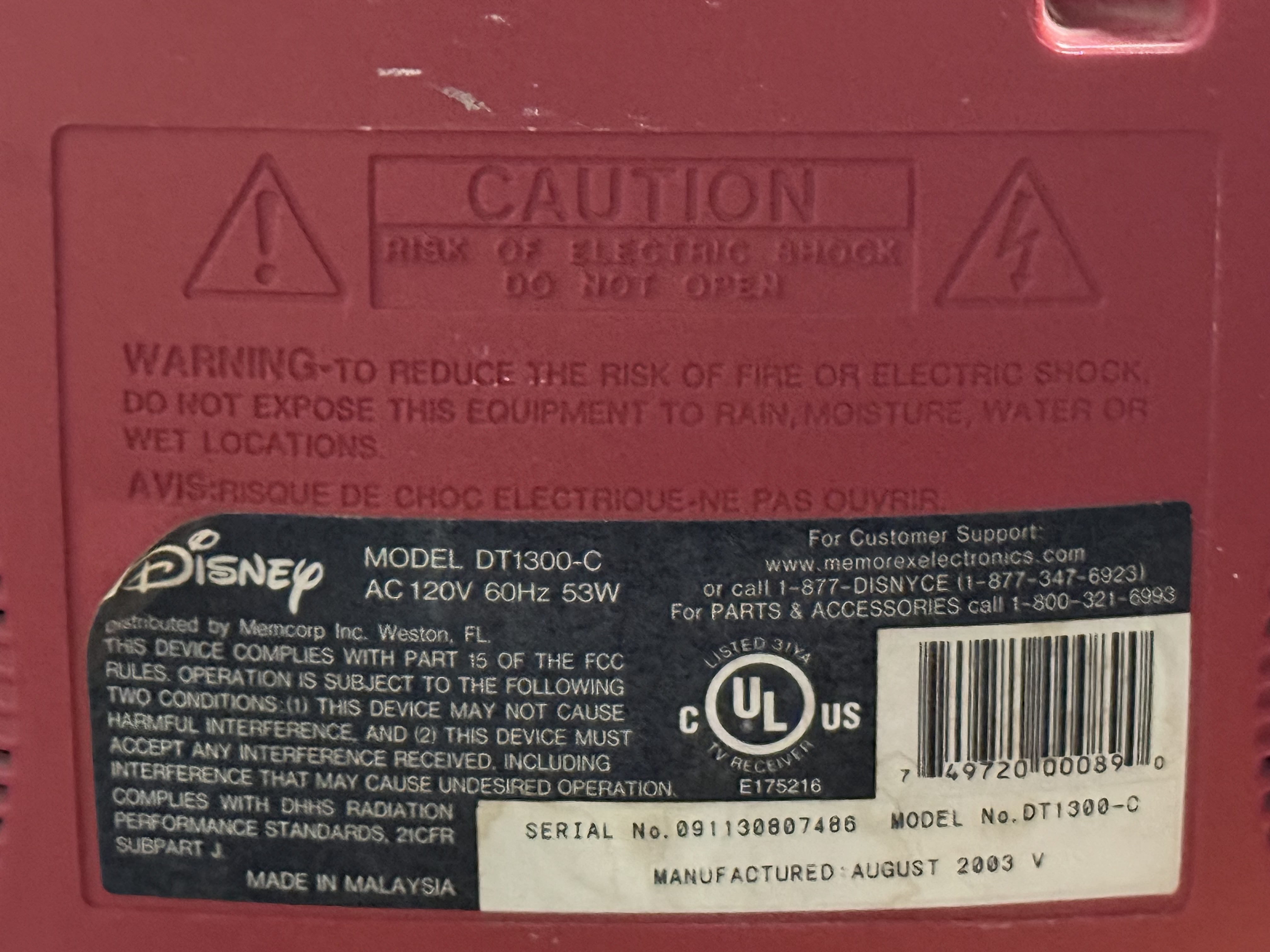 Disney Mickey DT1300-C