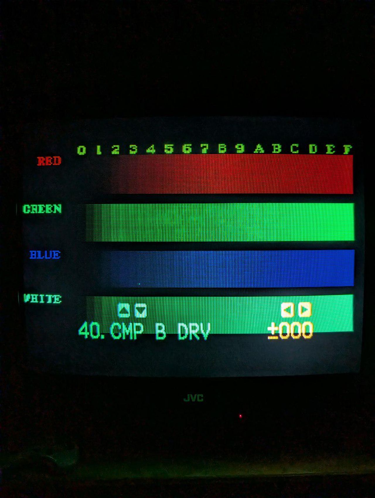 AV-32D501 - After the RGB mod a very bad green tint issue was noticed.