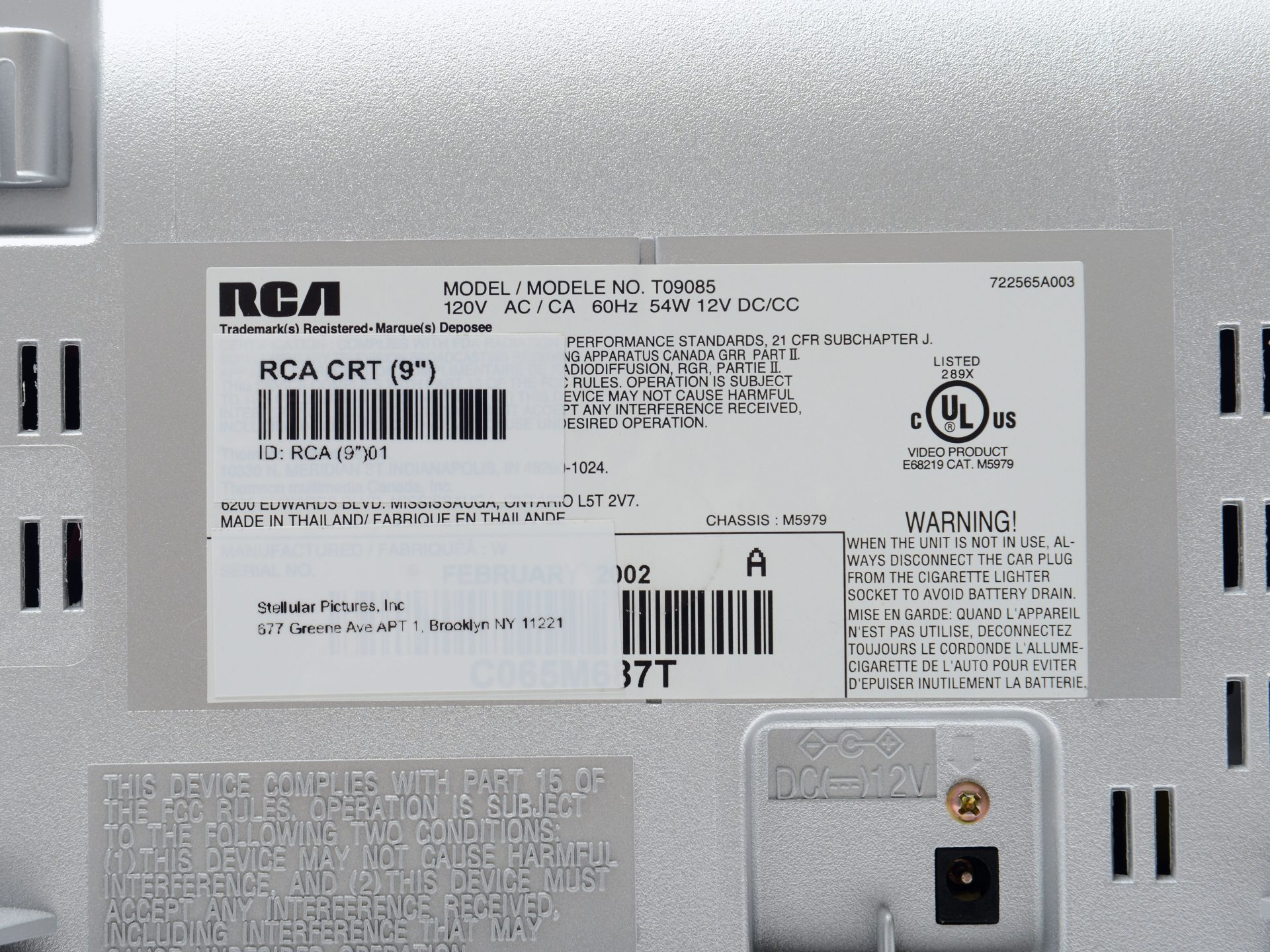 RCA T09085