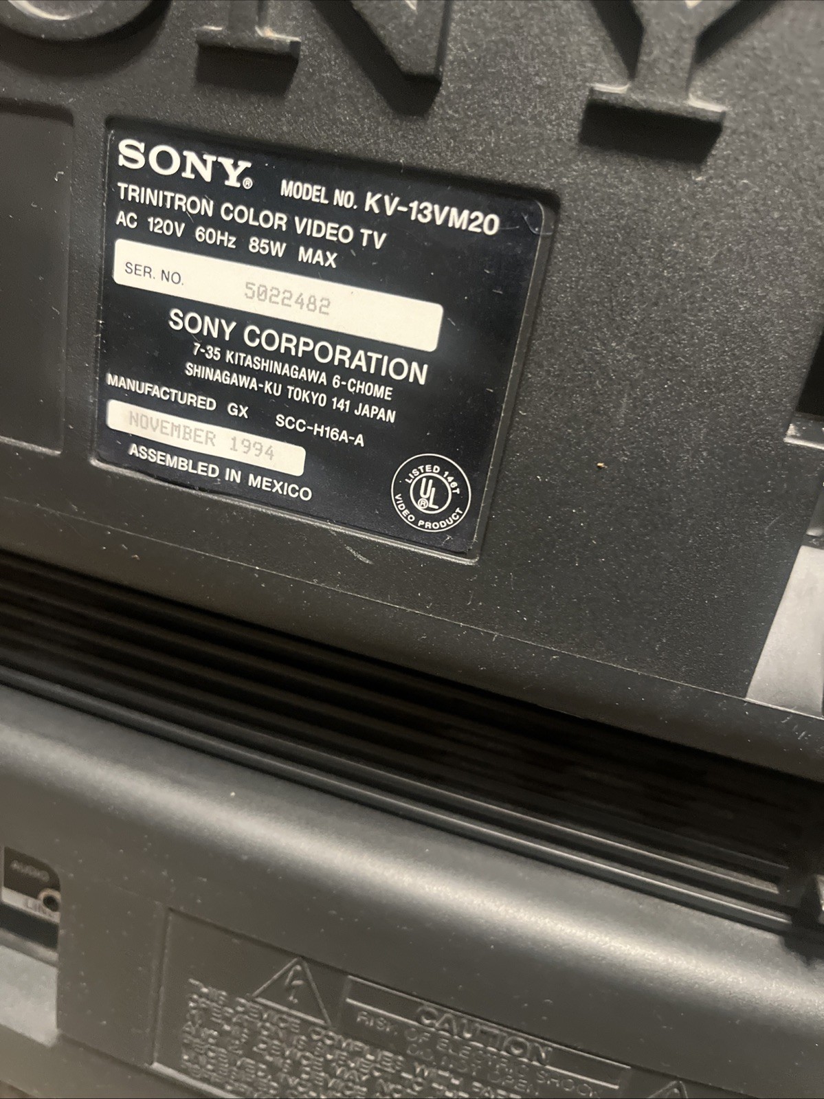 Sony KV-13VM20