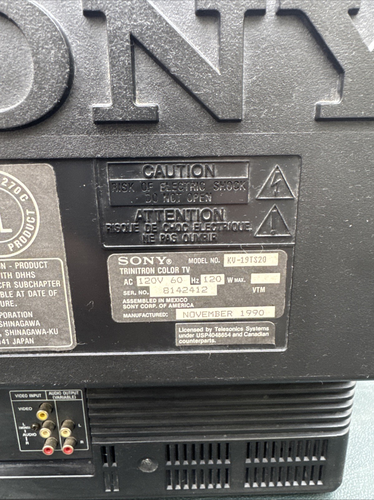 Sony KV-19TS20
