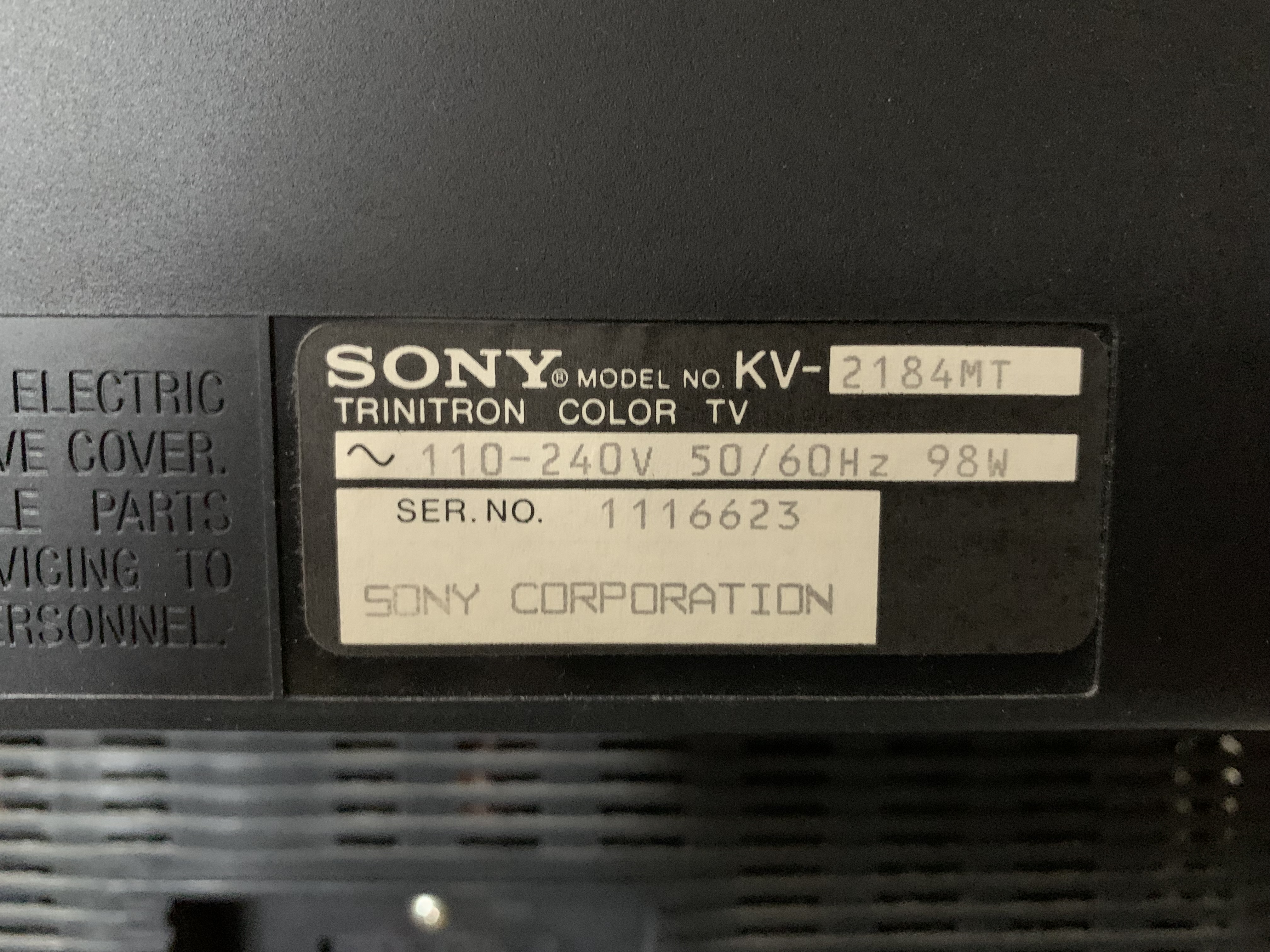 Sony KV-2184MT