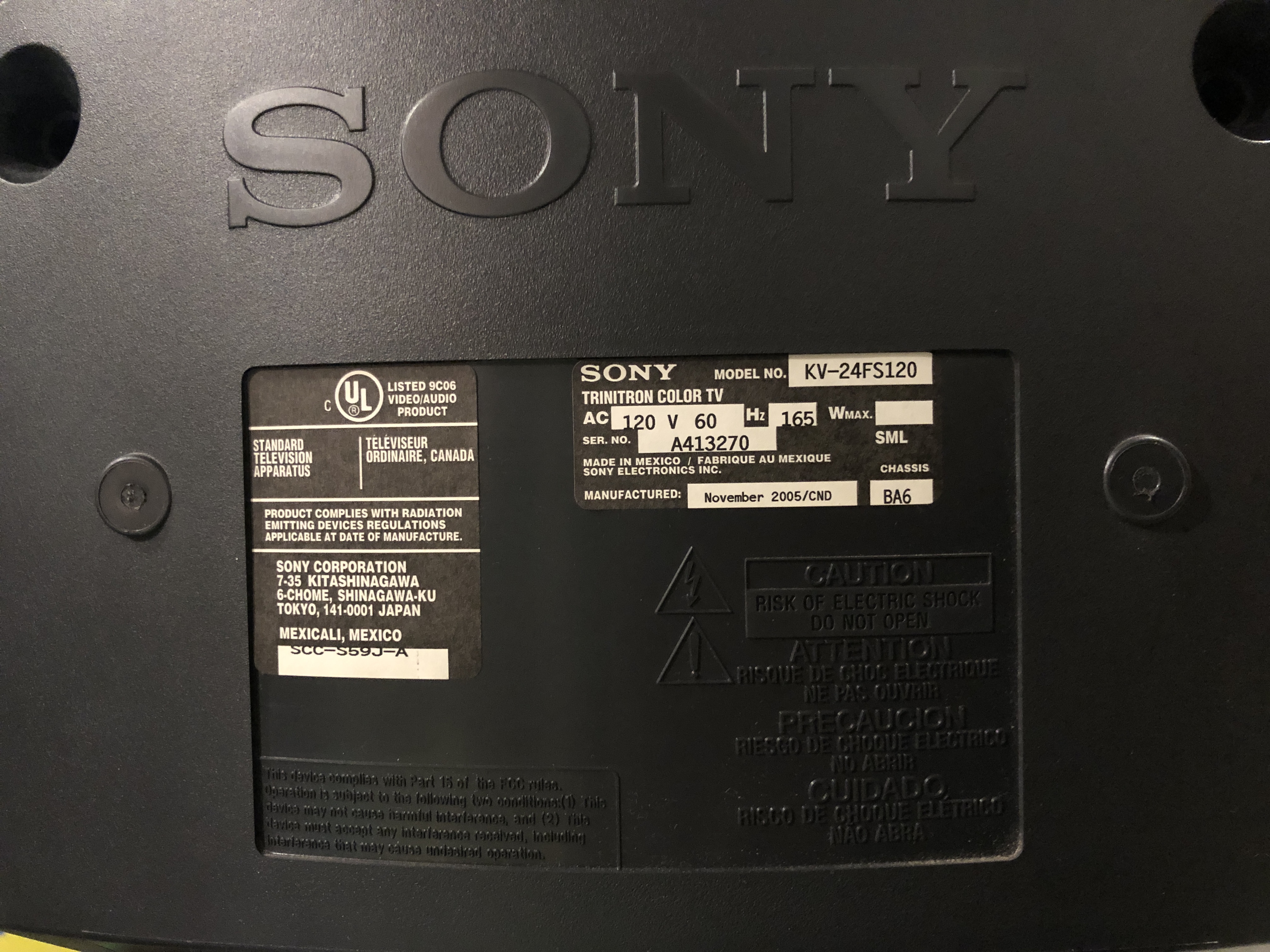 Sony KV-24FS120