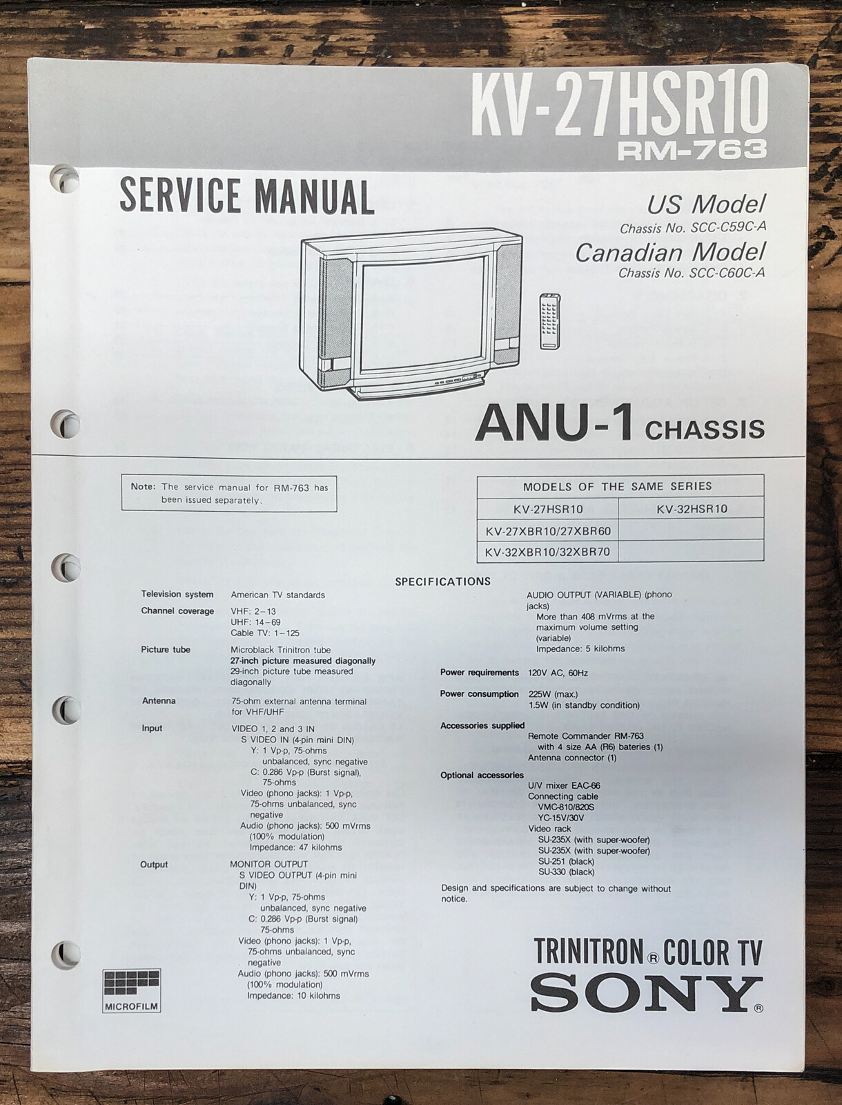 Sony KV-27HSR10
