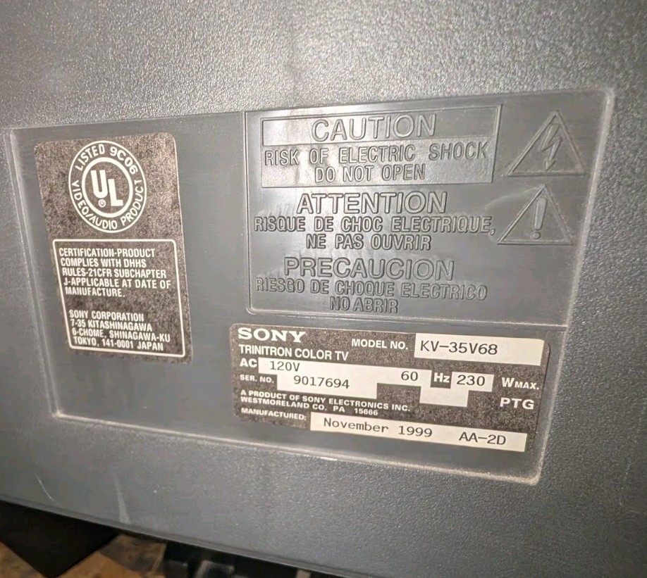 Sony KV-35V68