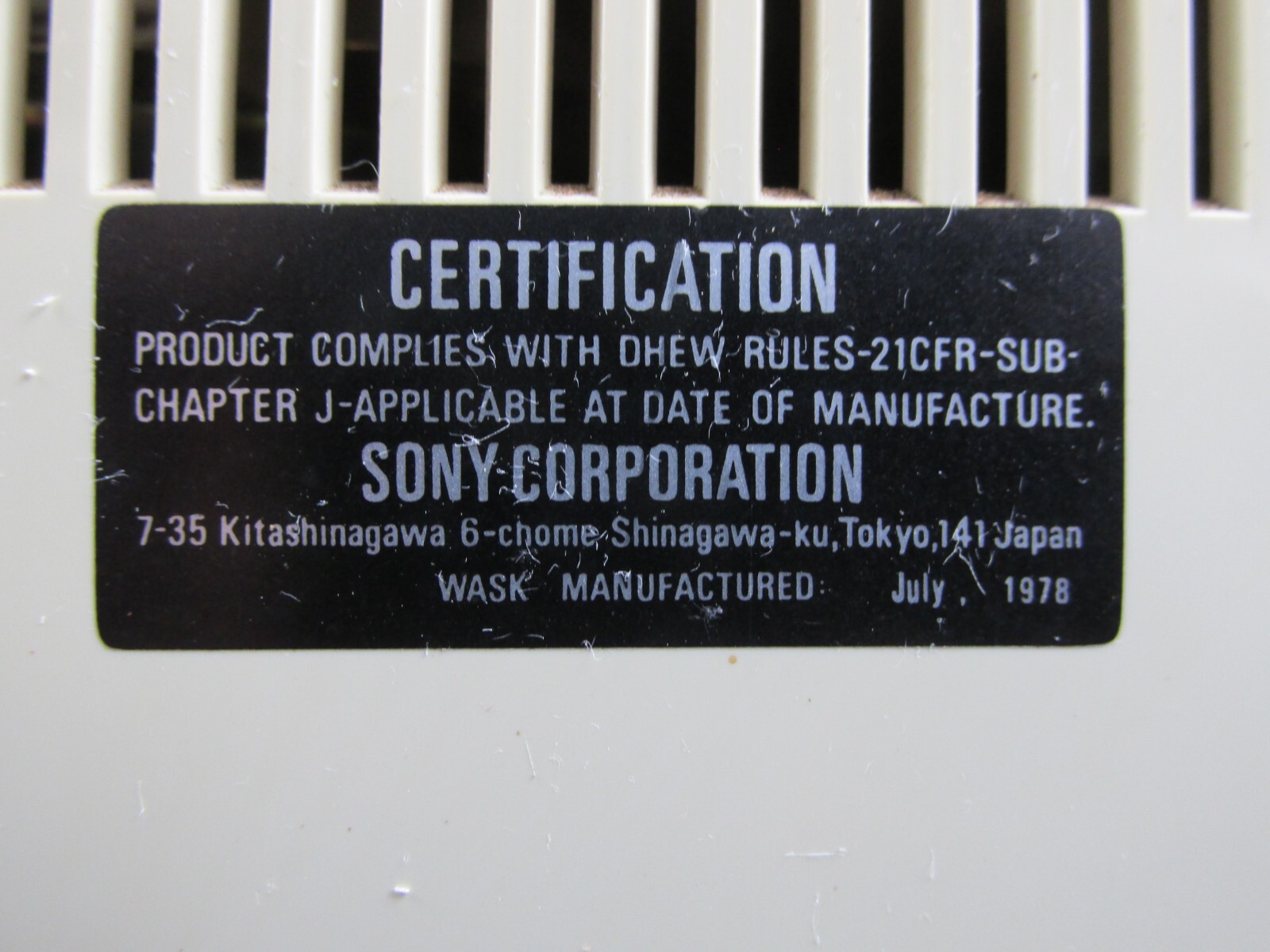 Sony TV-530