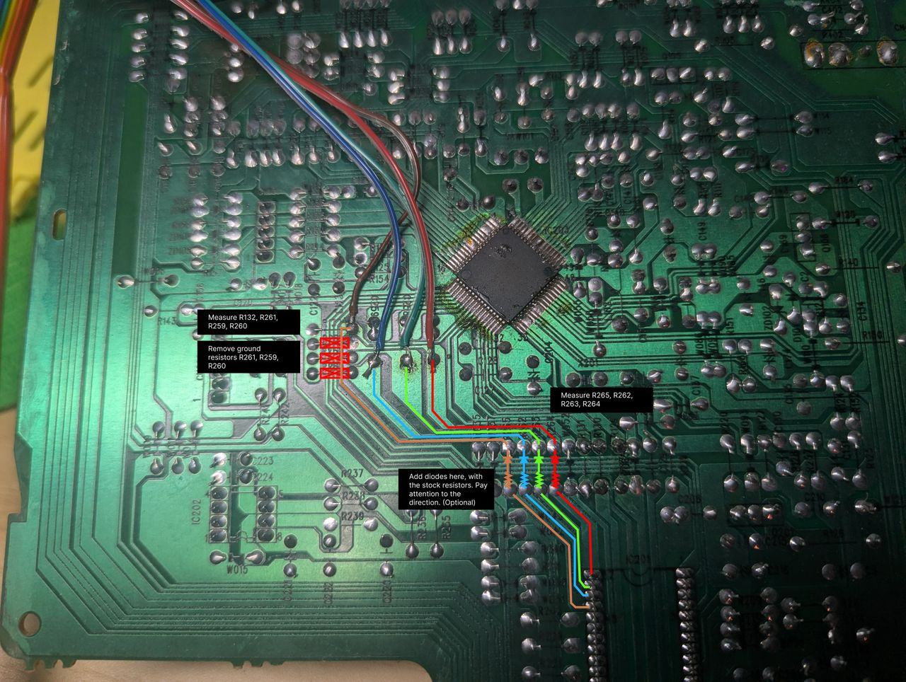 SB315 - Plan. You don't need to add diodes to the chassis. However, it is a good idea to add them if you can.