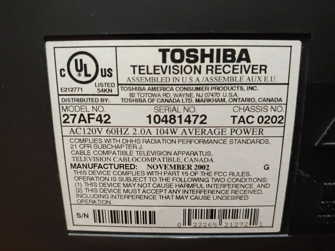 Toshiba 27AF42