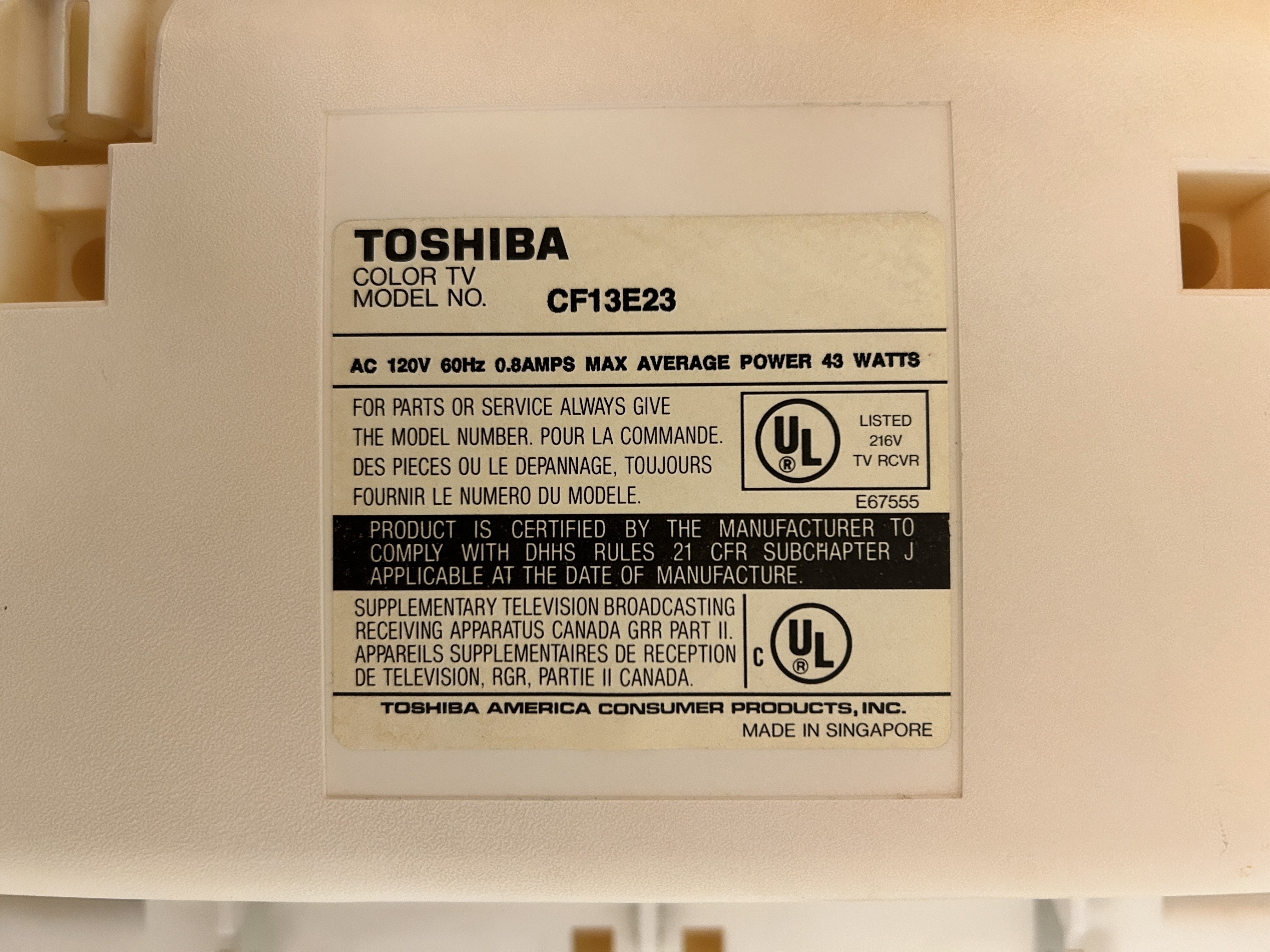 Toshiba CF13E23