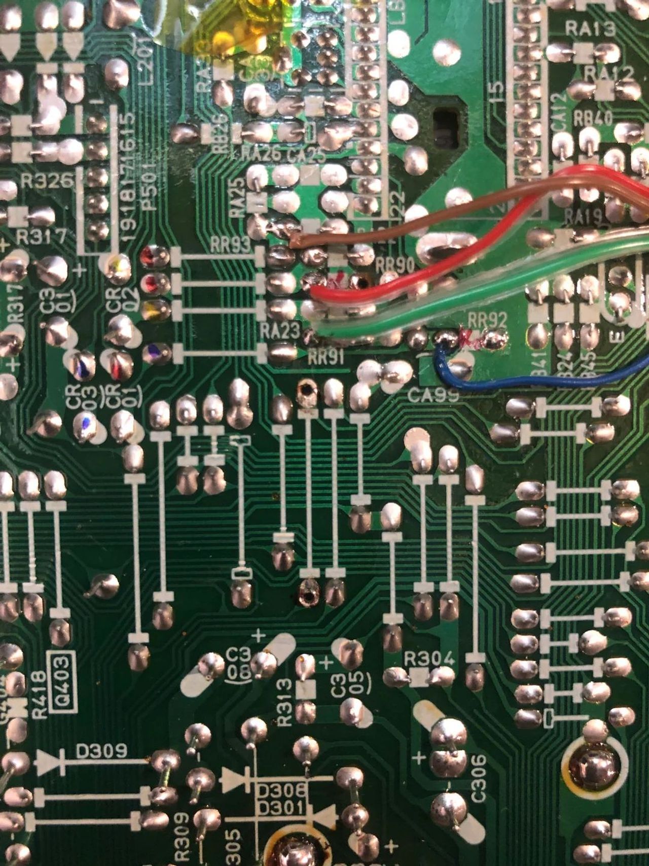 CF27F50 - This section will require inline diodes to reduce interference.