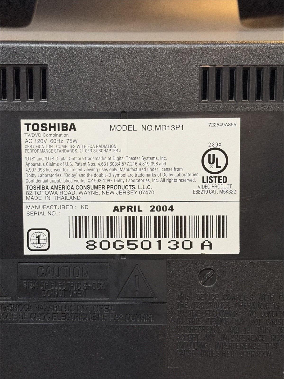 Toshiba MD13P1