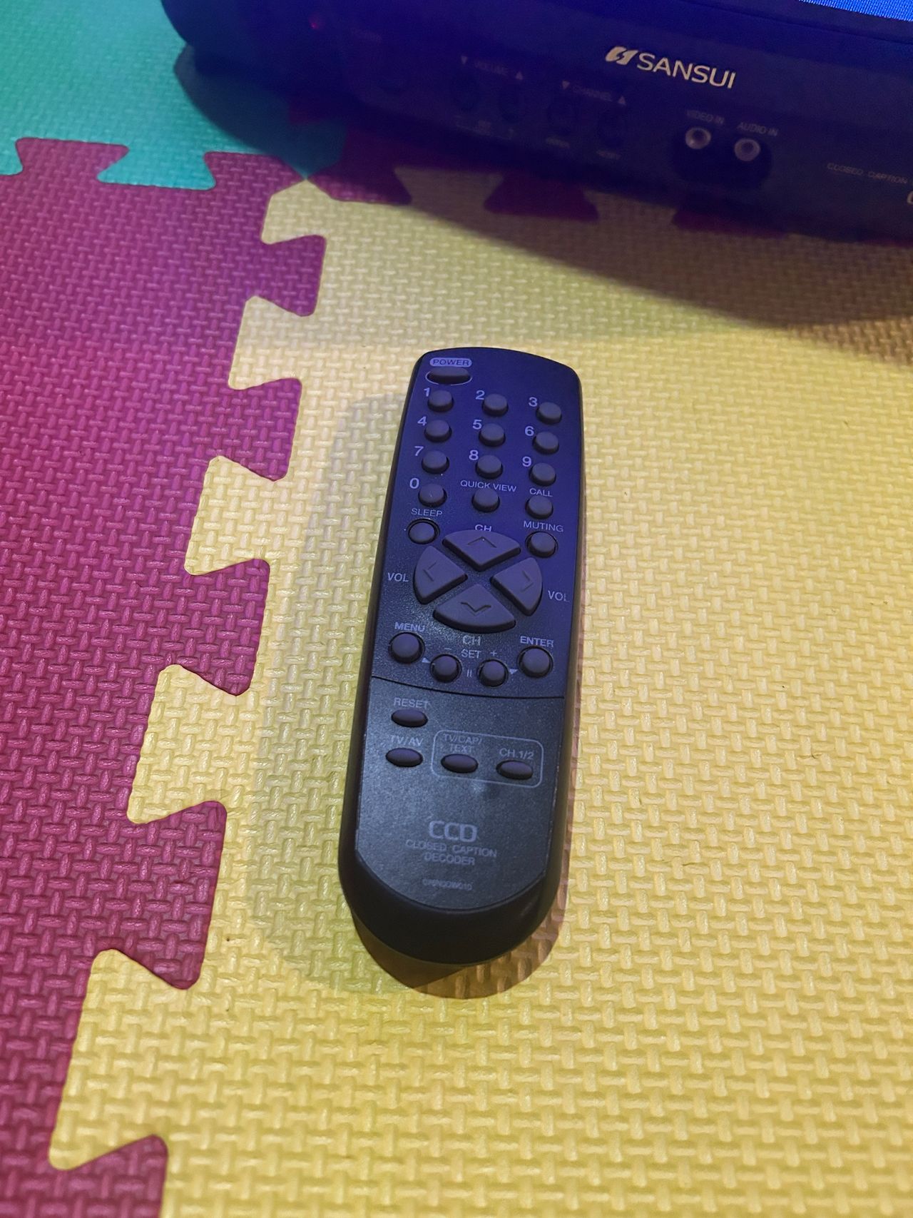 TVM1316B - With the compatible remote control, Sansui TVM1316B was functional again!