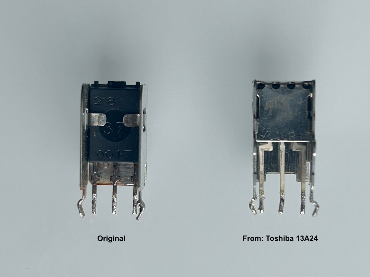 TVM1316B - The original component and the replacement I took from an old Toshiba 13A24 appeared to be pin-compatible and b...