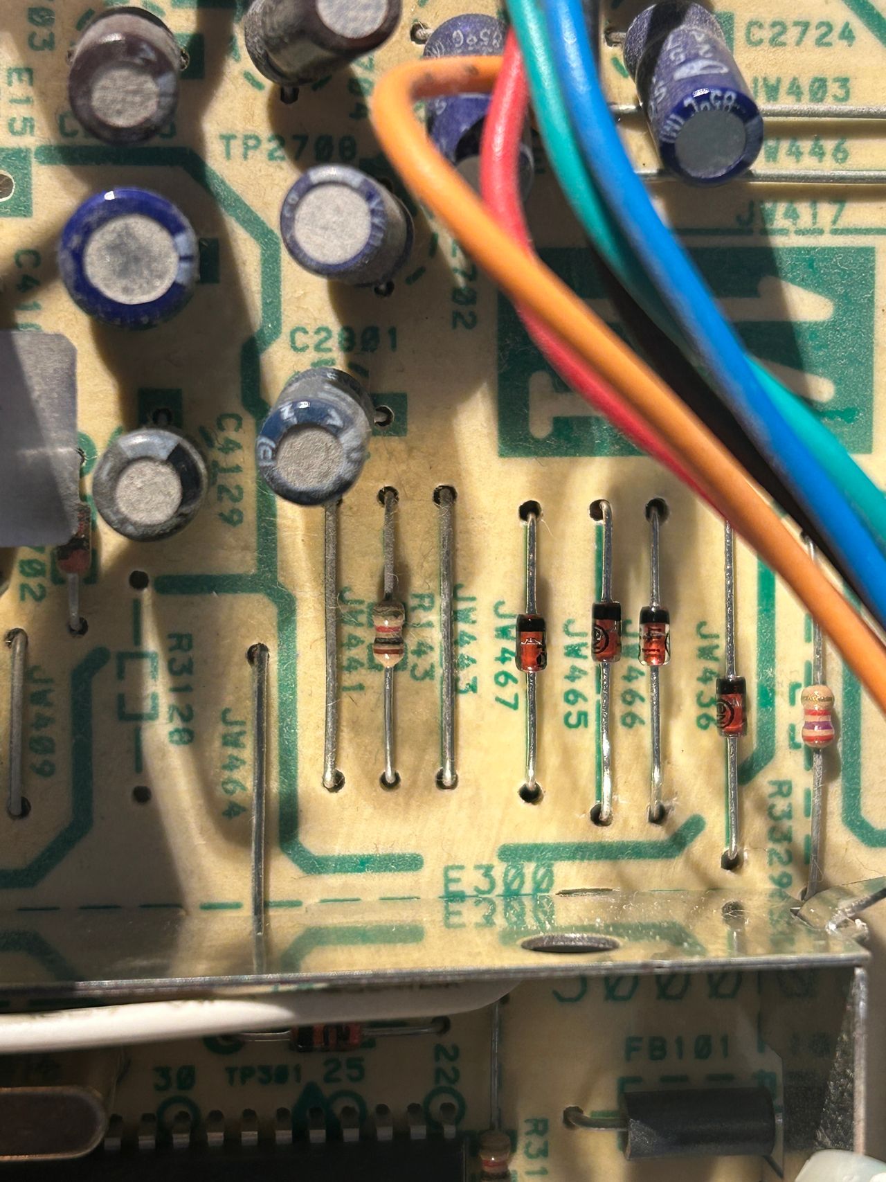 F20352SF - Jumpers for R, G, B and blanking replaced with diodes.