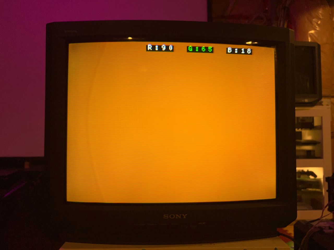 KV-27V20 - I ran several tests, but this screen captured the issue most clearly. With the standard ribbon cable (28 AWG),...