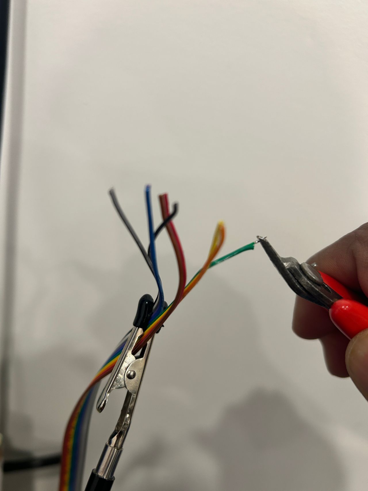 Tinned wire clipped to 1–2mm