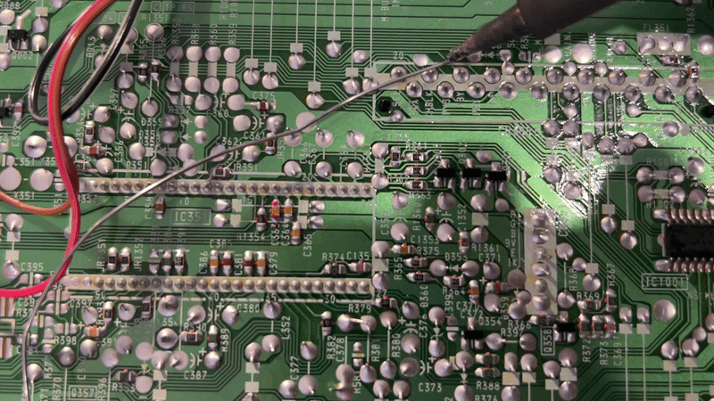 Tinning a pad on an old CRT chassis