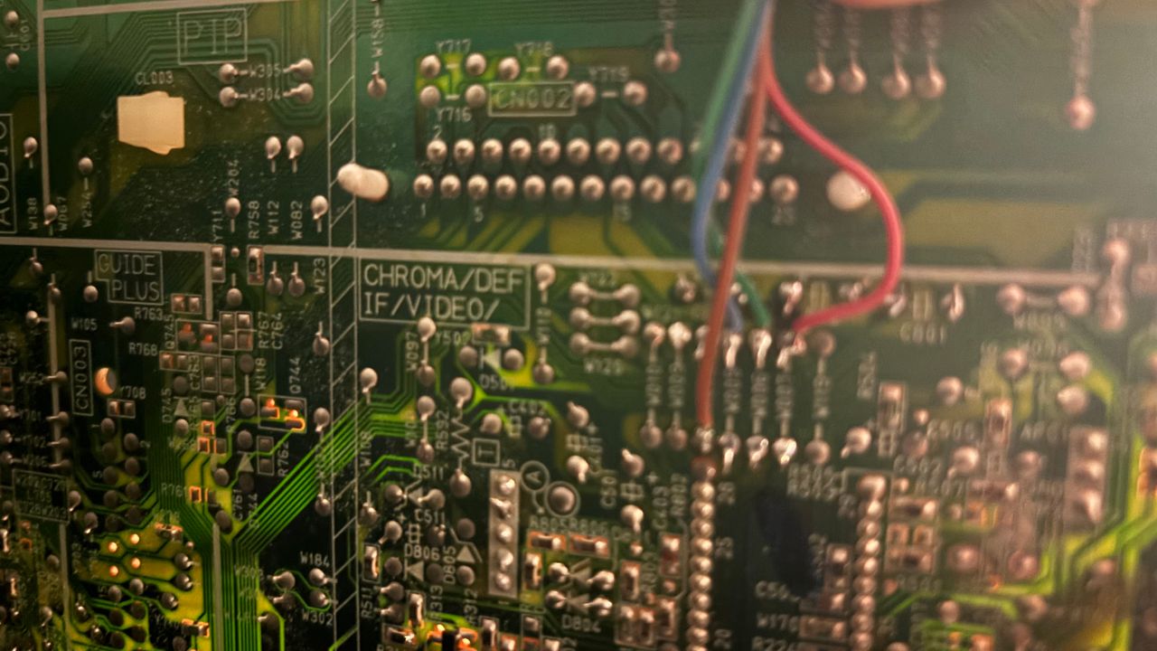 AV-27050 - R, G, B, and blanking wire hookup.