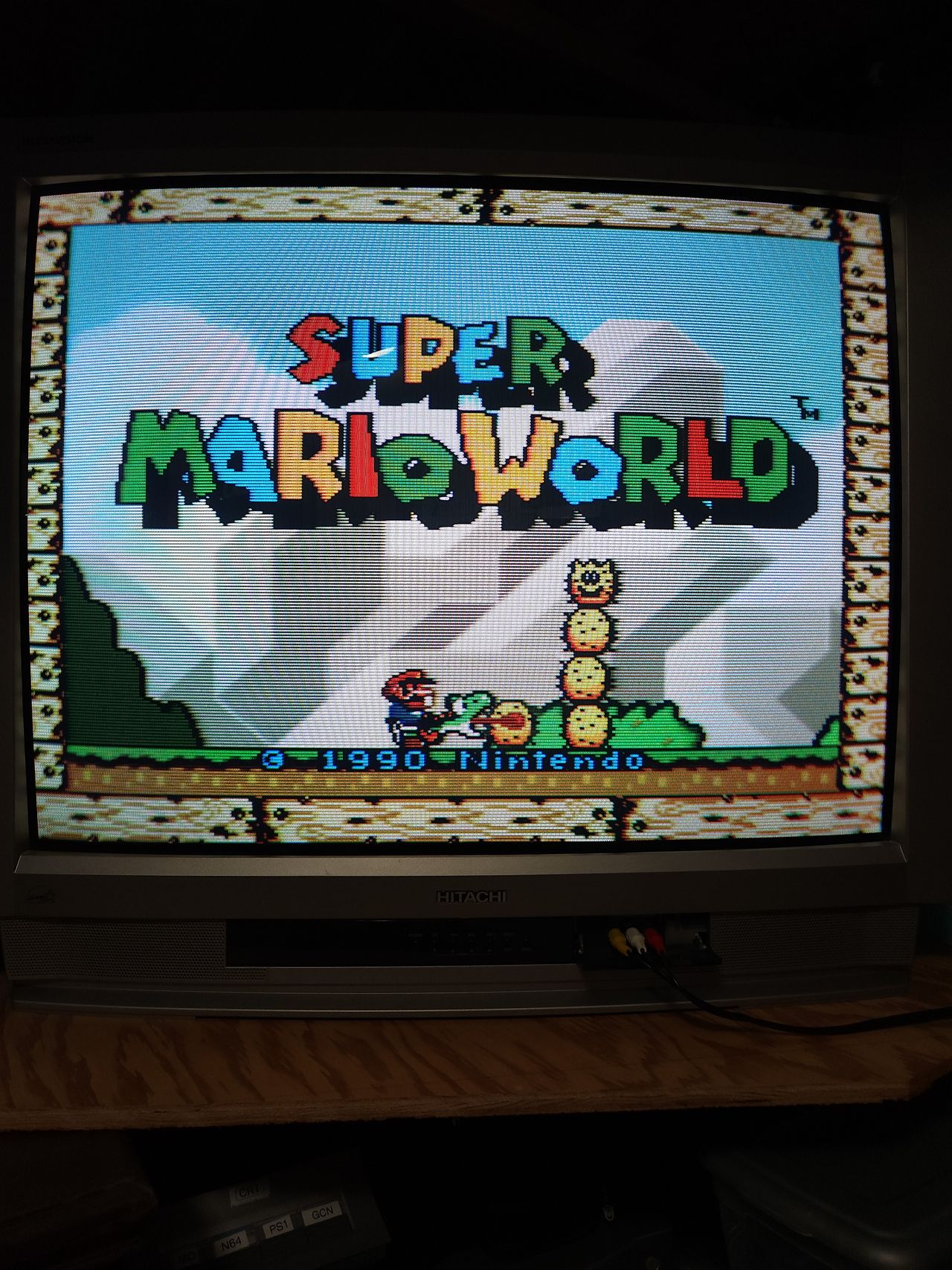 36UX01S - RGB SCART with a 2-Chip SNES as a result of the mux mod.