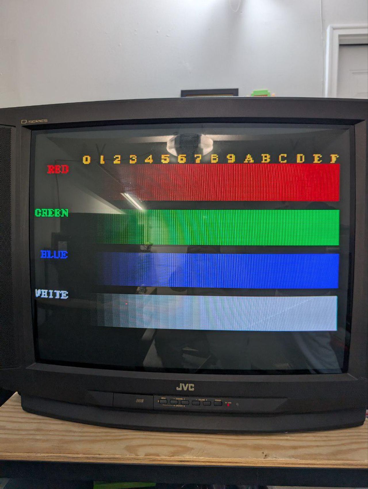 AV-32D501 - After fixing the issue. Red color was later tweaked in the service menu by adjusting the CUTOFF value.