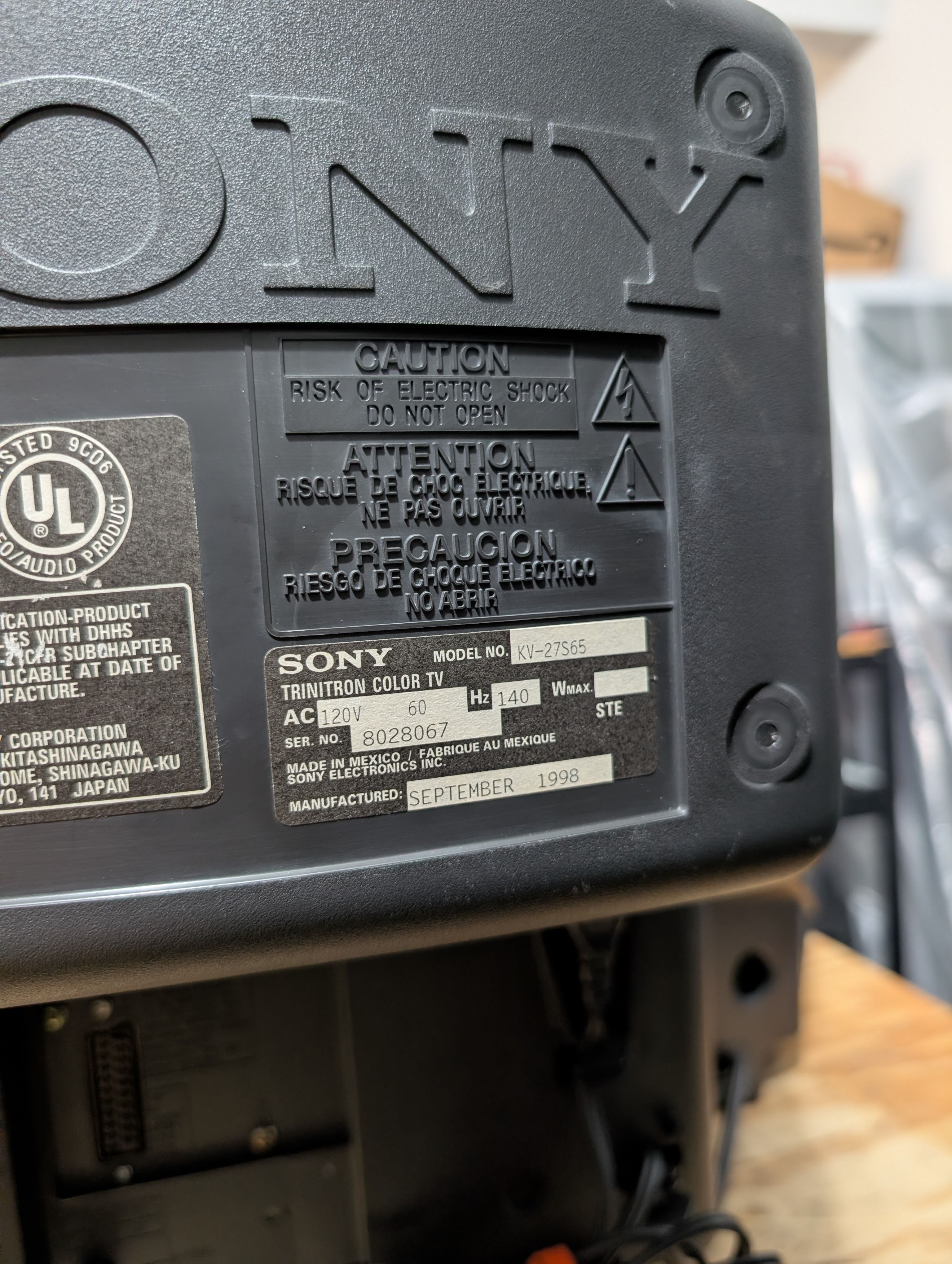 Sony KV-27S65