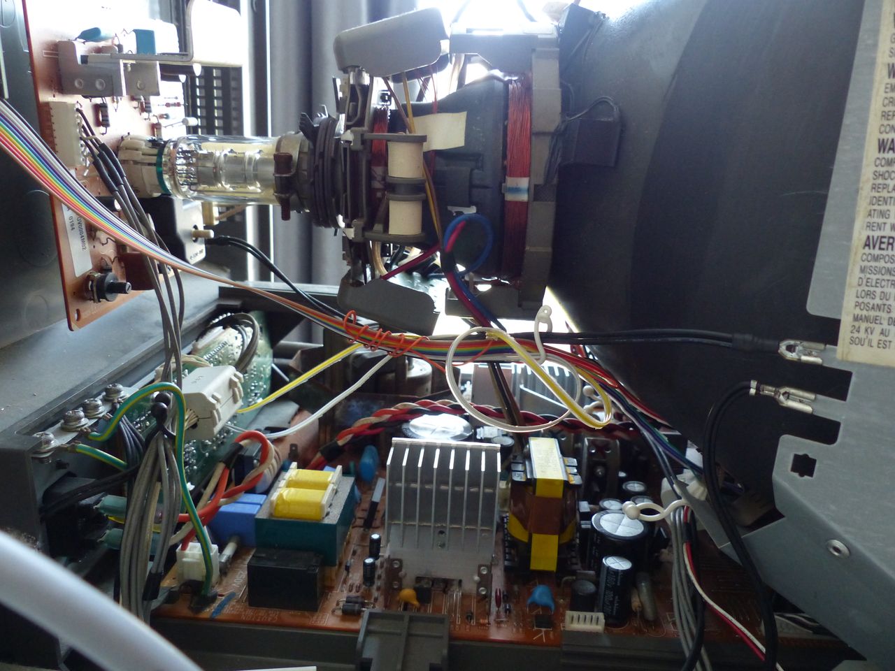 PVM-14L1 - The rainbox ribbon going up the PSU